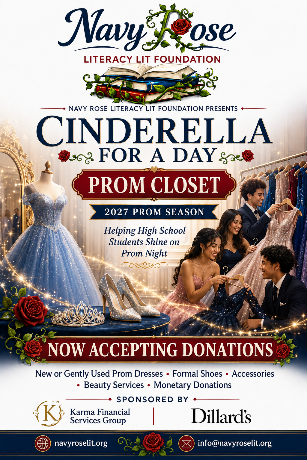 Cinderella for a Day Prom Closet campaign