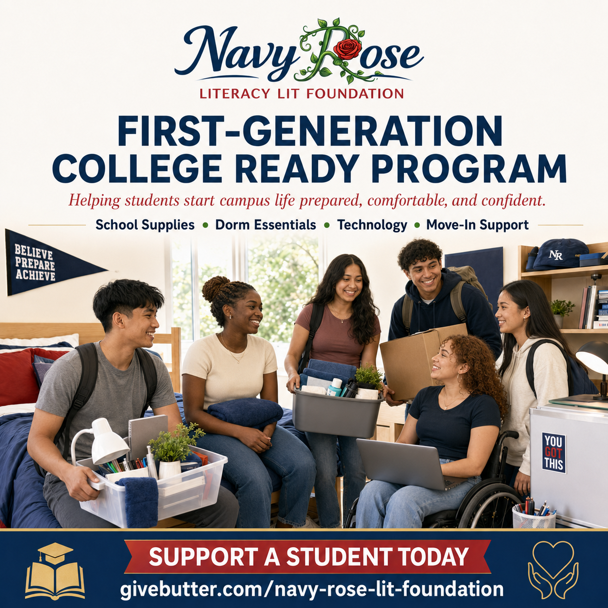 First-Generation College Ready Program campaign flyer